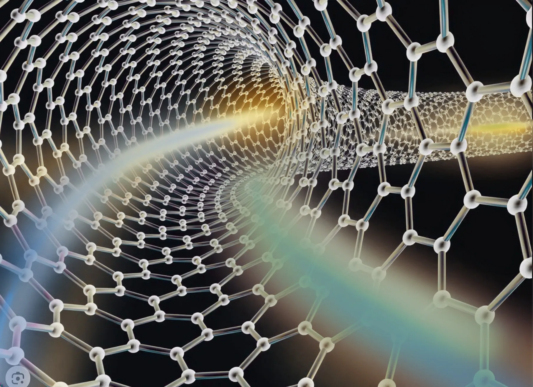 カーボンナノチューブ内の物質エネルギー発光